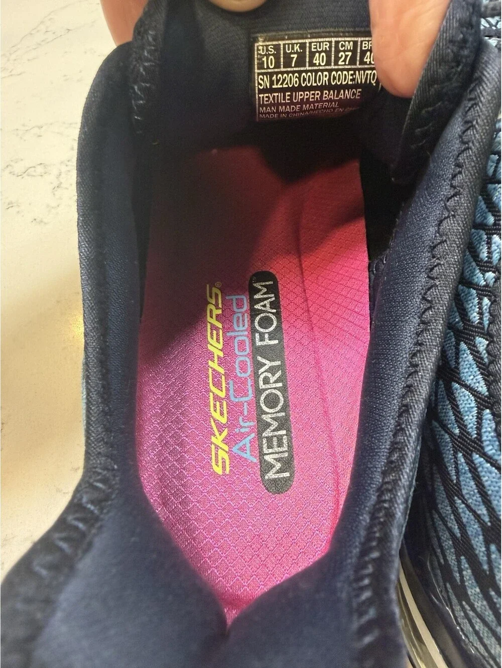 Skechers Womens Skech Air Infinity 12206 Multicolor Running Shoes Sz 10